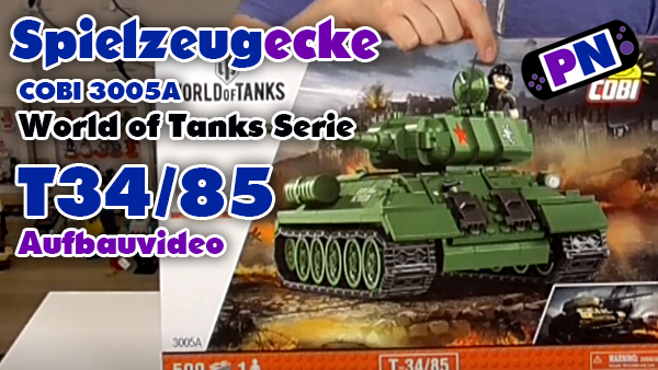 COBI Panzer T34-85 aus der World of Tanks Serie (3005A)