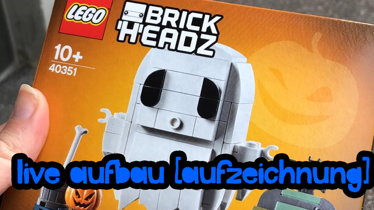 Live-Aufbau: LEGO® Halloween-Gespenst 40351 Brickhead [Aufzeichnung]