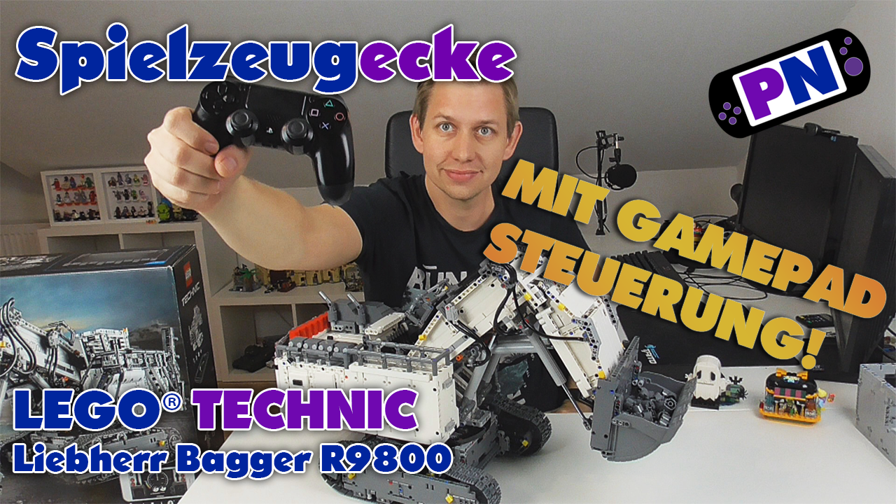 LEGO® Liebherr R9800 (42100) + Gamepad Steuerung OHNE App! – Review