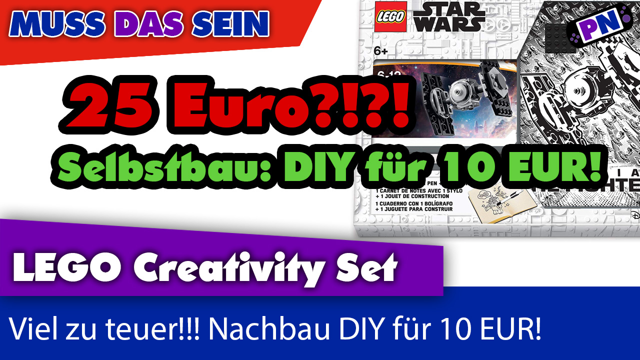 Muss das sein Notizbuch + Stift von LEGO® für 25 Euro?! Do it yourself für weniger Geld!