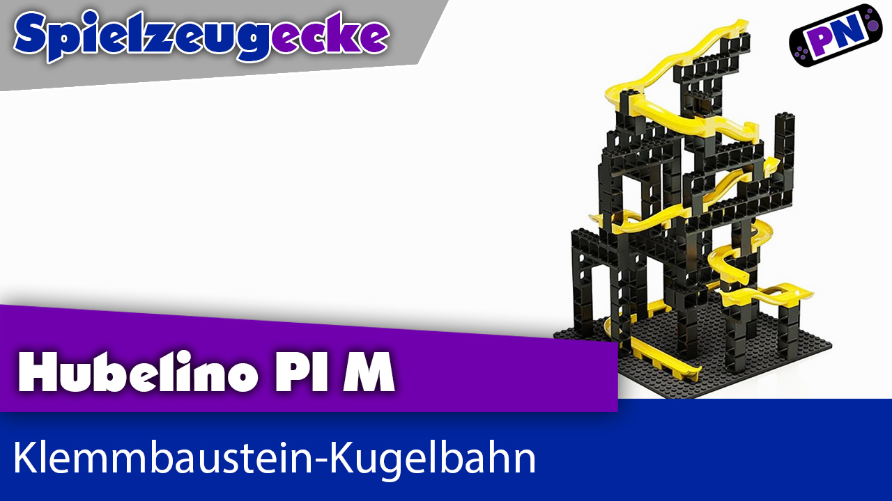 Kugelbahn mit Klemmbausteinen: Hubelino pi Marble Run M – Made in Germany! LEGO® Kompatibel!