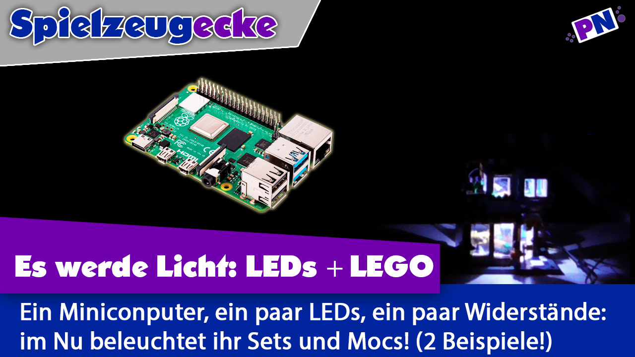 LEGO mit Rasperry Pi + LEDs beleuchten – mit 2 Beispielen + Anleitung