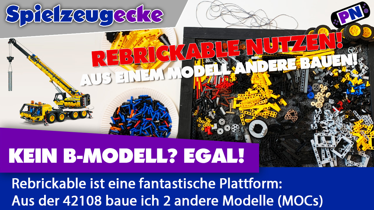 Mehr aus LEGO® TECHNIC rausholen: Mit MOC Anleitungen von Rebrickable – z.B. B-Modelle des 42108