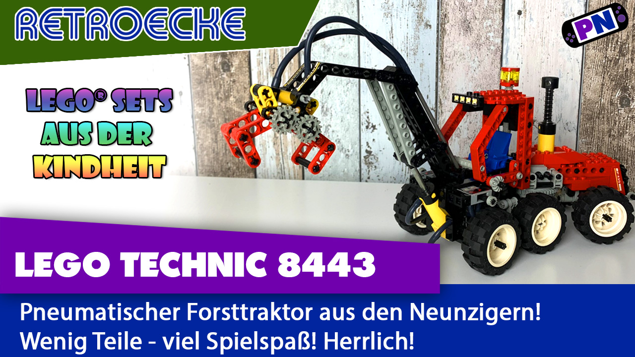 Alt, aber gut! LEGO® Pneumatic Forsttraktor – RETRO Review 8443