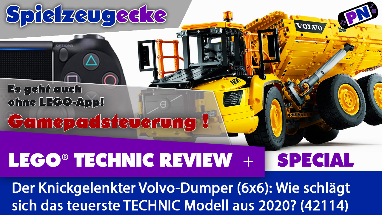 Knickgelenkter VOLVO-Dumper – ist der 250 Euro wert? LEGO® TECHNIC 42114 Review PLUS: Gamepadsteuerung!