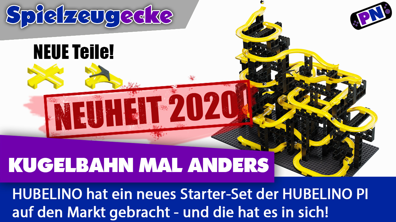 Neuheit 2020: Hubelino pi Starterset (Kugelbahn) mit neuen Teilen (440280) – LEGO kompatibel!