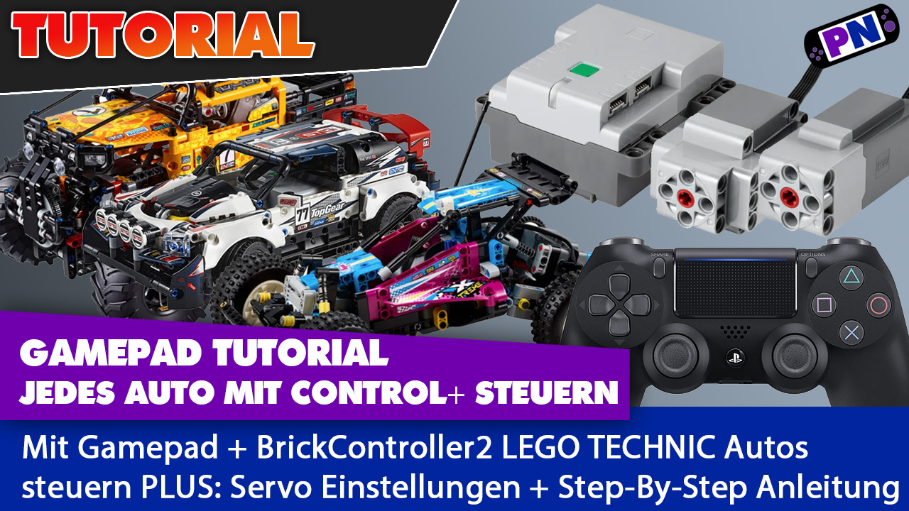 Tutorial: LEGO TECHNIC Autos mit Gamepad steuern und Servo einrichten!