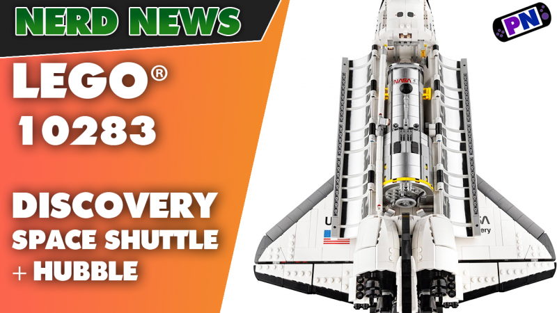 GELANDET! Discovery mit Hubble Telescope als 18+ NASA Space Shuttle zum 40-jährigen Jubiläum (10283)