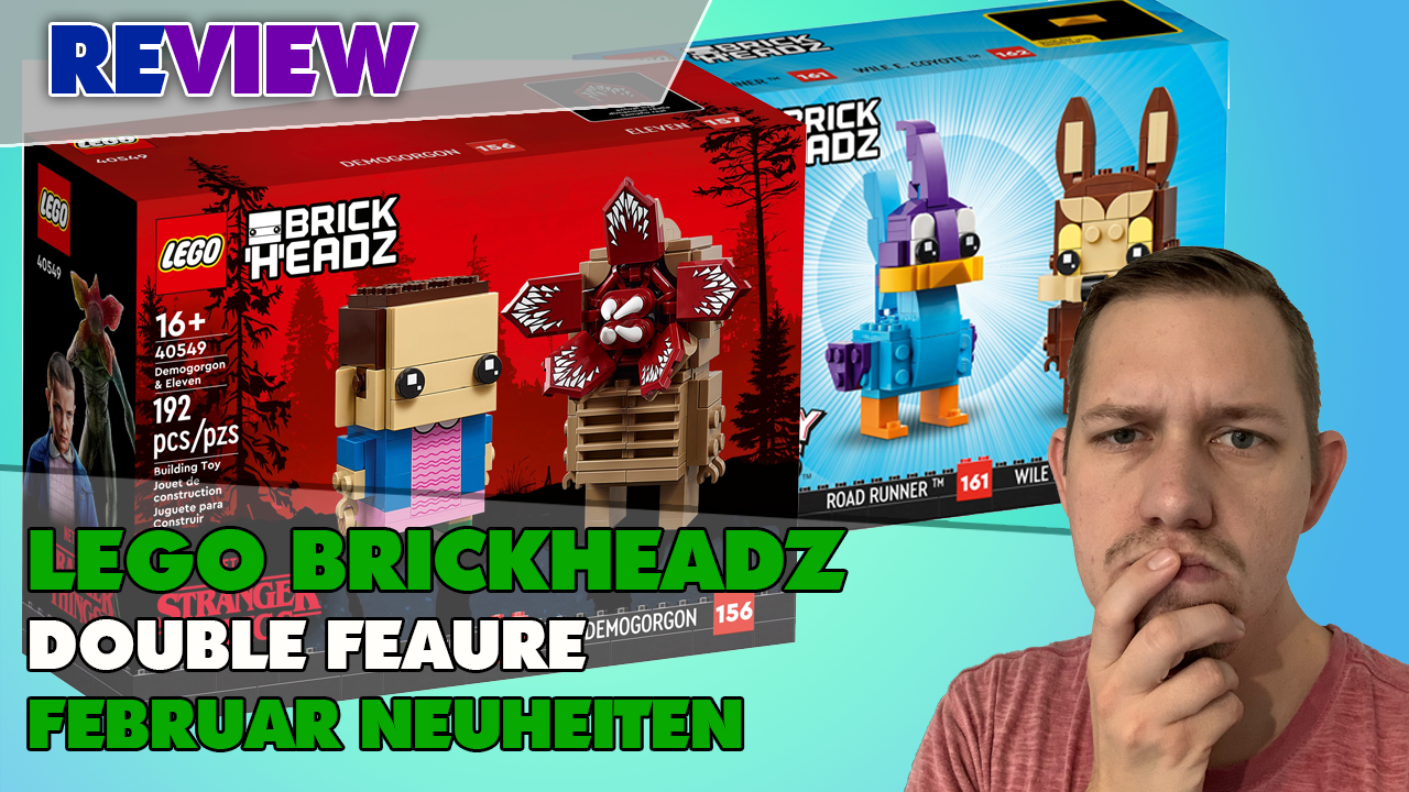 Von Langweilig bis MEGA! Elfie, Demogorgon, Roadrunner und Wile E. Coyote Brickheadz LEGO® 40549 + 40559