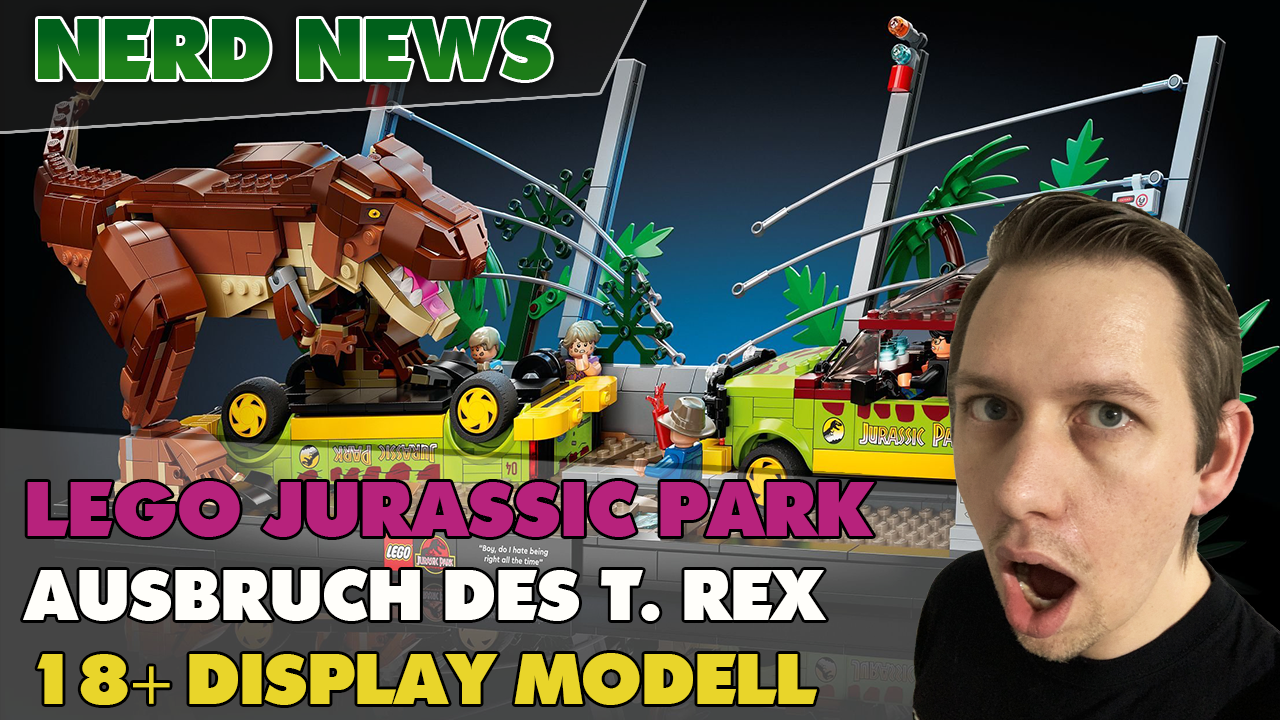 Enthüllt: Kommt unerwartet und pures Rawwr! Ausbruch des T. Rex LEGO® Jurassic Park 76956