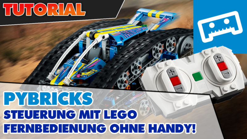 Pybricks Tutorial: 42140 mit LEGO Zug-Fernbedienung aber ohne Handy steuern! Wie genial ist das denn?!