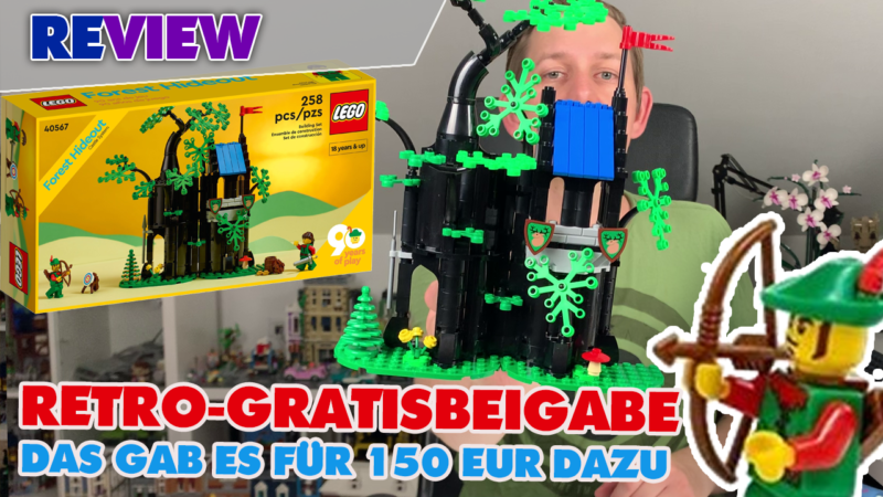 Muss sich nicht verstecken: Forest Hideout / Versteck im Wald LEGO® 40567 zum Jubiläum im Review