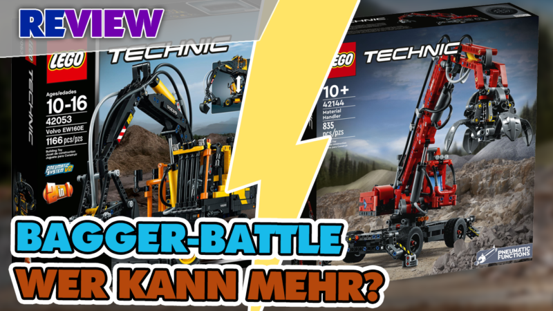 Kräftemessen: Bagger-Battle! Aktueller TECHNIC Bagger 42144 vs. 2016er 42053 Bagger! Plus Faktencheck!