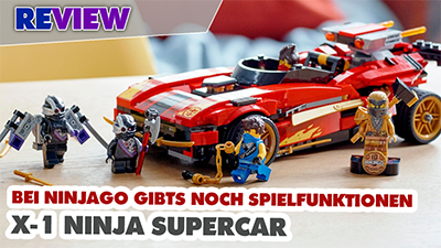Erinnert mich so an die 80er Jahre: LEGO® Ninjago X-1 Supercar 71737