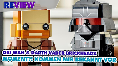 Gab es die nicht schon mal?! LEGO® Brickheadz Obi Wan Kenobi & Darth Vader 40547