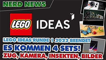 Diese 4 NEUE LEGO® IDEAS Sets kommen: Zug, Kamera, Insekten und Bilder!
