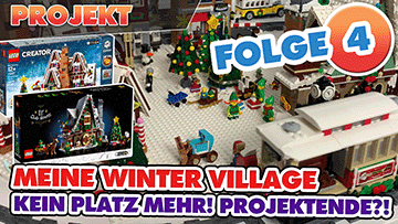 Projekt: Fantasy-Weihnachtsmarkt in der  Winterlandschaft mit LEGO® Weihnachtssets / Winter Village – Folge 4