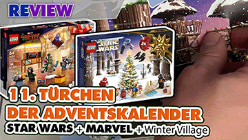 11. Türchen LEGO® Adventskalender Star Wars + Marvel Guardians of the Galaxy + Winterlandschaft Ausbau 75340 + 76231