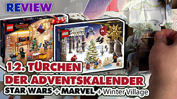 12. Türchen LEGO® Adventskalender Star Wars + Marvel Guardians of the Galaxy + Winterlandschaft Ausbau 75340 + 76231