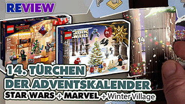 14. Türchen LEGO® Adventskalender Star Wars + Marvel Guardians of the Galaxy + Winterlandschaft Ausbau 75340 + 76231