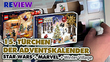 15. Türchen LEGO® Adventskalender Star Wars + Marvel Guardians of the Galaxy + Winterlandschaft Ausbau 75340 + 76231