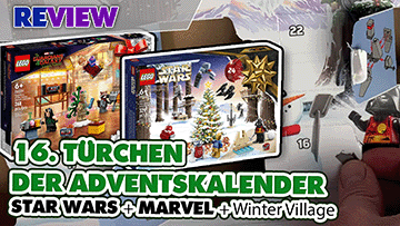 16. Türchen LEGO® Adventskalender Star Wars + Marvel Guardians of the Galaxy + Winterlandschaft Ausbau 75340 + 76231