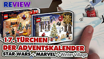 17. Türchen LEGO® Adventskalender Star Wars + Marvel Guardians of the Galaxy + Winterlandschaft Ausbau 75340 + 76231