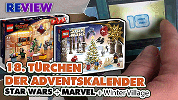 18. Türchen LEGO® Adventskalender Star Wars + Marvel Guardians of the Galaxy + Winterlandschaft Ausbau 75340 + 76231