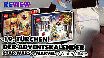 19. Türchen LEGO® Adventskalender Star Wars + Marvel Guardians of the Galaxy + Winterlandschaft Ausbau 75340 + 76231