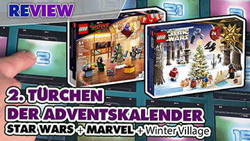 2. Türchen LEGO® Adventskalender Star Wars + Marvel Guardians of the Galaxy + Winterlandschaft Ausbau 75340 + 76231