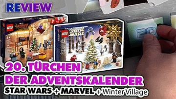 20. Türchen LEGO® Adventskalender Star Wars + Marvel Guardians of the Galaxy + Winterlandschaft Ausbau 75340 + 76231