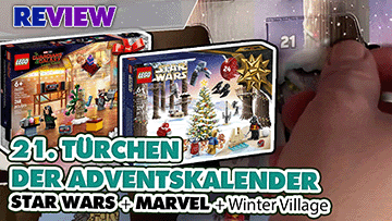 21. Türchen LEGO® Adventskalender Star Wars + Marvel Guardians of the Galaxy + Winterlandschaft Ausbau 75340 + 76231