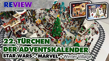 Fertig! LEGO® Winterdorf steht! Winter Village Finale! Und das 22. Türchen LEGO® Adventskalender 75340 + 76231