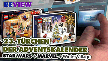 23. Türchen LEGO® Adventskalender Star Wars + Marvel Guardians of the Galaxy + Winterlandschaft Ausbau 75340 + 76231