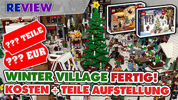 Projekt-Ende! Winter Village fertig! Mit Abrechnung Teile und Preis +24. Türchen LEGO® Adventskalender