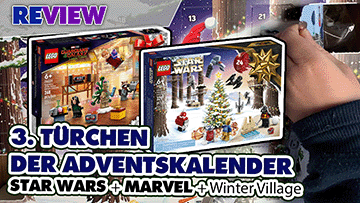 3. Türchen LEGO® Adventskalender Star Wars + Marvel Guardians of the Galaxy + Winterlandschaft Ausbau 75340 + 76231