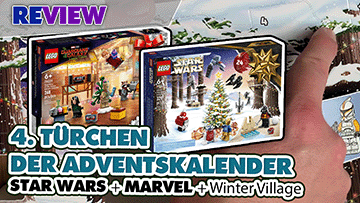 4. Türchen LEGO® Adventskalender Star Wars + Marvel Guardians of the Galaxy + Winterlandschaft Ausbau 75340 + 76231