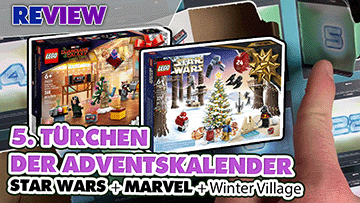 5. Türchen LEGO® Adventskalender Star Wars + Marvel Guardians of the Galaxy + Winterlandschaft Ausbau 75340 + 76231