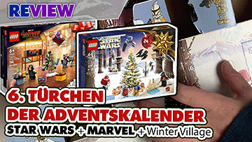 6. Türchen LEGO® Adventskalender Star Wars + Marvel Guardians of the Galaxy + Winterlandschaft Ausbau 75340 + 76231