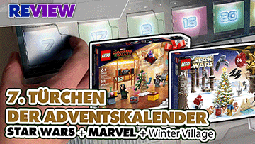 7. Türchen LEGO® Adventskalender Star Wars + Marvel Guardians of the Galaxy + Winterlandschaft Ausbau 75340 + 76231