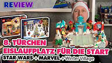 Kaputt! Winter Village Faux Pas! OMG! Und LEGO® Adventskalender 8. Türchen PLUS Eislaufbahn/Eisfestival in der Winter Village 80109 +75340 + 76231