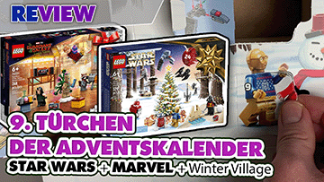 9. Türchen LEGO® Adventskalender Star Wars + Marvel Guardians of the Galaxy + Winterlandschaft Ausbau 75340 + 76231