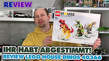 Roar! 🦖 Ihr habt es euch gewünscht: LEGO® House Dinosaurier 40366 im Review