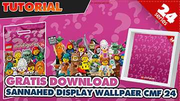 LEGO® CMF 24 IKEA Sannahed Wallpaper / Hintergründe für Bilderrahmen – Collectible Minifigures