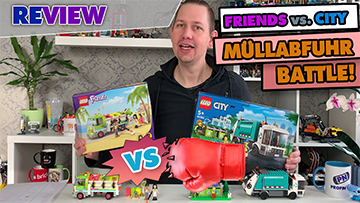 Müllwagen-Wars! LEGO® Friends vs. City Müllabfuhr! Welches Set ist besser? 41712 + 60386