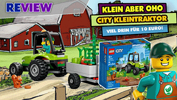 Weitet das Gemüse-Thema aus 🥬🍅🥕 Grün, klein und fein! Der LEGO® City 60390 Kleintraktor im Review