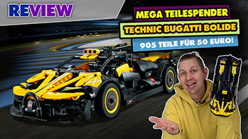 Mega Teilespender zu fairem Preis! LEGO TECHNIC Bugatti Bolide: 905 Teile für 50 Euro (42151)
