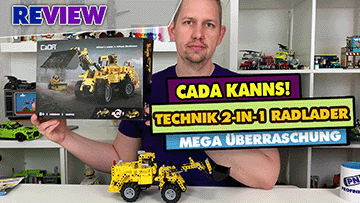 CADA macht einiges besser als LEGO! 2-in-1 Planierraupe C65004W kann alles!