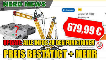 UPDATE: PREIS und FUNKTIONEN: Liebherr LR 13000 Raupenkran 42146 von LEGO TECHNIC