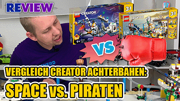 Space vs. Piraten! Vergleich der LEGO Creator Achterbahnen 31142 + 31084